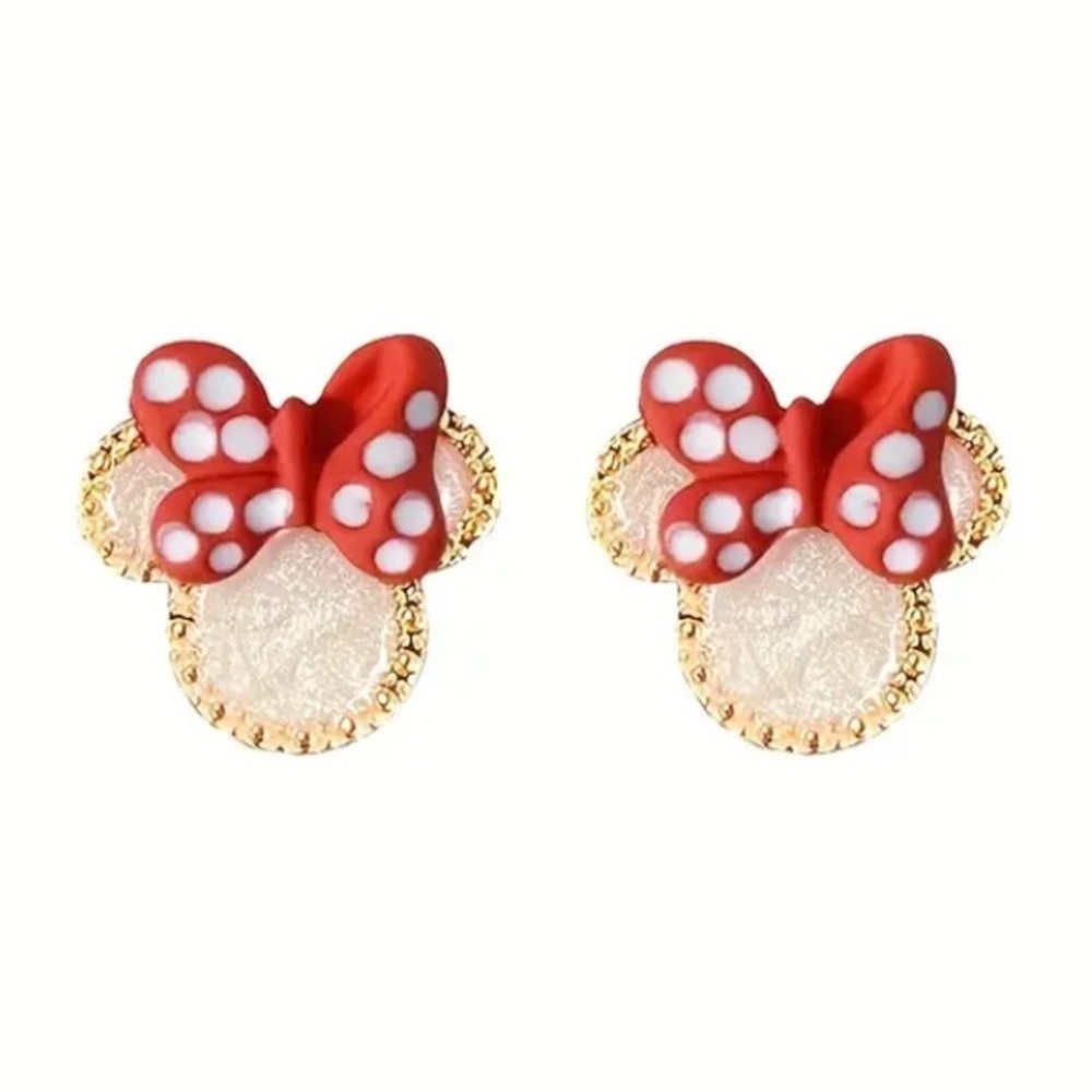 Minnie Stud Earrings. New.